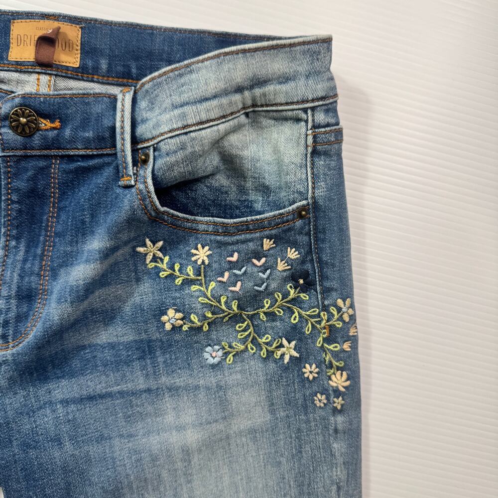 Driftwood Kelly Blueberry Blossom Jeans Women's 29 Floral Cottagecore Boho - Picture 10 of 16